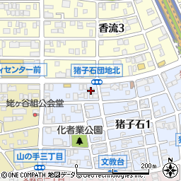 ほっかほっか亭　猪子石店周辺の地図