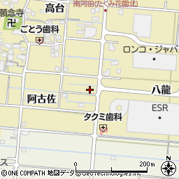 愛知県愛西市南河田町周辺の地図