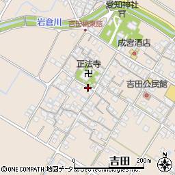 滋賀県犬上郡豊郷町吉田周辺の地図