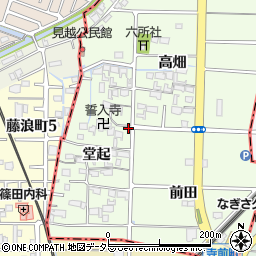 愛知県愛西市見越町堂起30-1周辺の地図