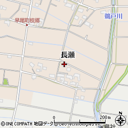 愛知県愛西市早尾町（長瀬）周辺の地図