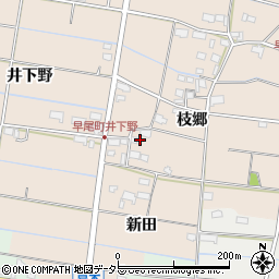 愛知県愛西市早尾町枝郷119周辺の地図