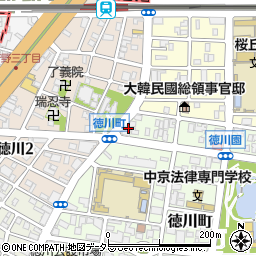 愛知県名古屋市東区徳川町2101周辺の地図