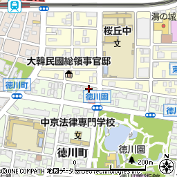 愛知県名古屋市東区徳川町2210周辺の地図