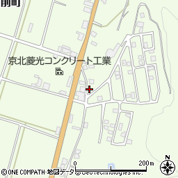 京都府京都市右京区京北下弓削町（金屋）周辺の地図