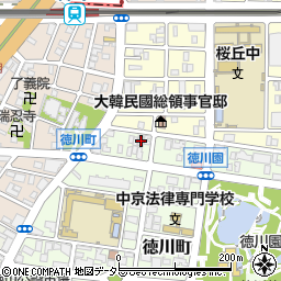 愛知県名古屋市東区徳川町2109周辺の地図