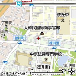 愛知県名古屋市東区徳川町2110周辺の地図