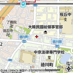 愛知県名古屋市東区徳川町2106周辺の地図