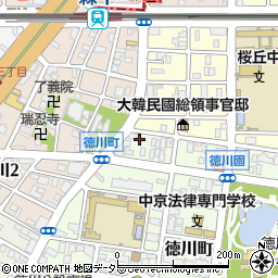 愛知県名古屋市東区徳川町2104周辺の地図