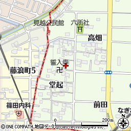 愛知県愛西市見越町堂起32周辺の地図