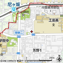 ルシエルクレール白壁周辺の地図