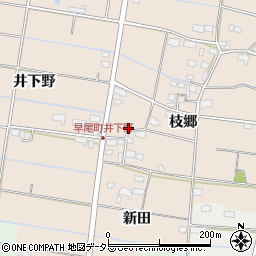 愛知県愛西市早尾町枝郷101周辺の地図