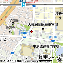 愛知県名古屋市東区徳川町2103周辺の地図