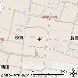 愛知県愛西市早尾町枝郷75周辺の地図