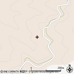 愛知県北設楽郡豊根村三沢カニヤクチ周辺の地図