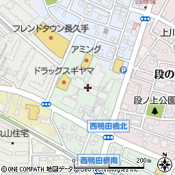 愛知県長久手市荒田周辺の地図