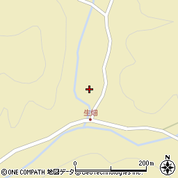 京都府南丹市日吉町生畑（出合）周辺の地図