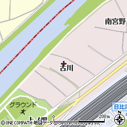 愛知県名古屋市中村区日比津町（古川）周辺の地図
