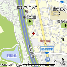 愛知県名古屋市名東区豊が丘409周辺の地図