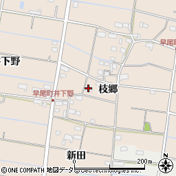 愛知県愛西市早尾町枝郷93周辺の地図