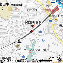 京急三浦海岸第1駐車場（3）周辺の地図