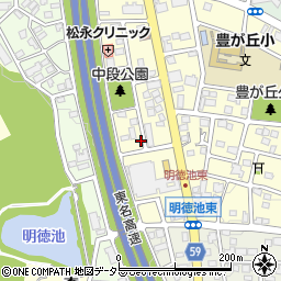 愛知県名古屋市名東区豊が丘408周辺の地図