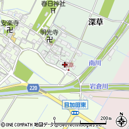 滋賀県愛知郡愛荘町深草247周辺の地図