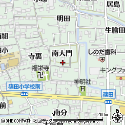 サンヴィラ篠田Ａ周辺の地図