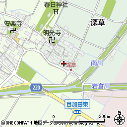 滋賀県愛知郡愛荘町深草248周辺の地図