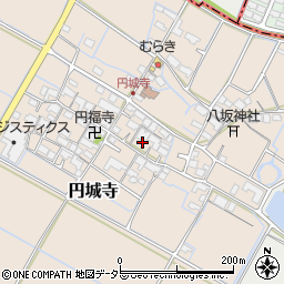 滋賀県愛知郡愛荘町円城寺周辺の地図