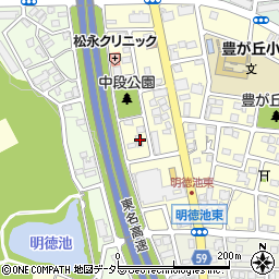愛知県名古屋市名東区豊が丘407周辺の地図