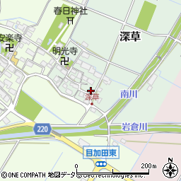 滋賀県愛知郡愛荘町深草245周辺の地図