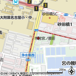 愛知県名古屋市千種区宮の腰町2-1周辺の地図