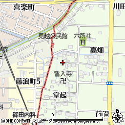 愛知県愛西市見越町堂起24周辺の地図