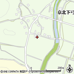 京都府京都市右京区京北下弓削町下垣内周辺の地図