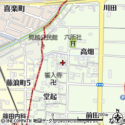 愛知県愛西市見越町堂起17周辺の地図