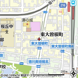 愛知県名古屋市東区東大曽根町周辺の地図