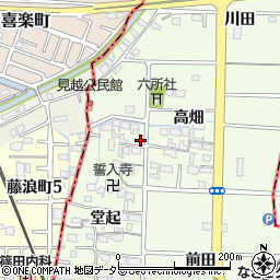 愛知県愛西市見越町堂起16周辺の地図