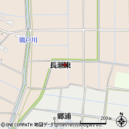 愛知県愛西市早尾町長瀬東周辺の地図