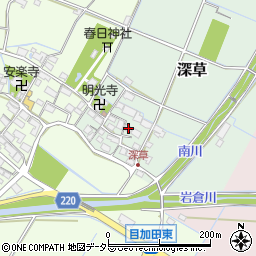 滋賀県愛知郡愛荘町深草243周辺の地図