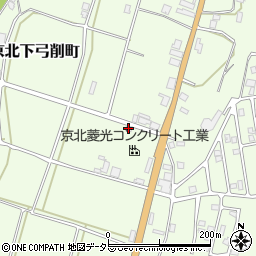 京都府京都市右京区京北下弓削町井下11-3周辺の地図