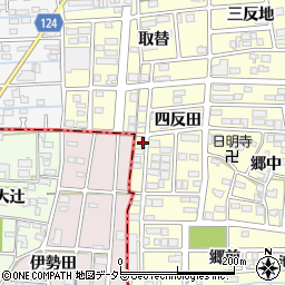 愛知県あま市本郷四反田25周辺の地図