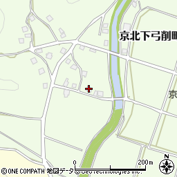 京都府京都市右京区京北下弓削町中垣内周辺の地図