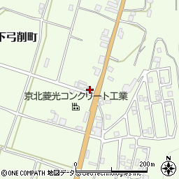 京都府京都市右京区京北下弓削町6-2周辺の地図