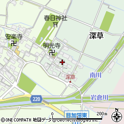 滋賀県愛知郡愛荘町深草236周辺の地図