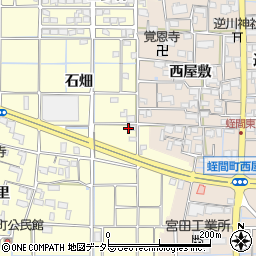 愛知県津島市宇治町石畑周辺の地図