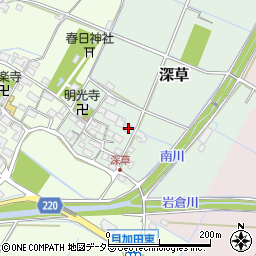 滋賀県愛知郡愛荘町深草240周辺の地図