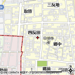 愛知県あま市本郷四反田43周辺の地図