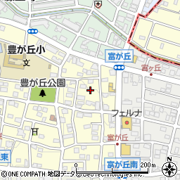 愛知県名古屋市名東区豊が丘9-1周辺の地図