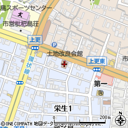 愛知県土地改良会館周辺の地図